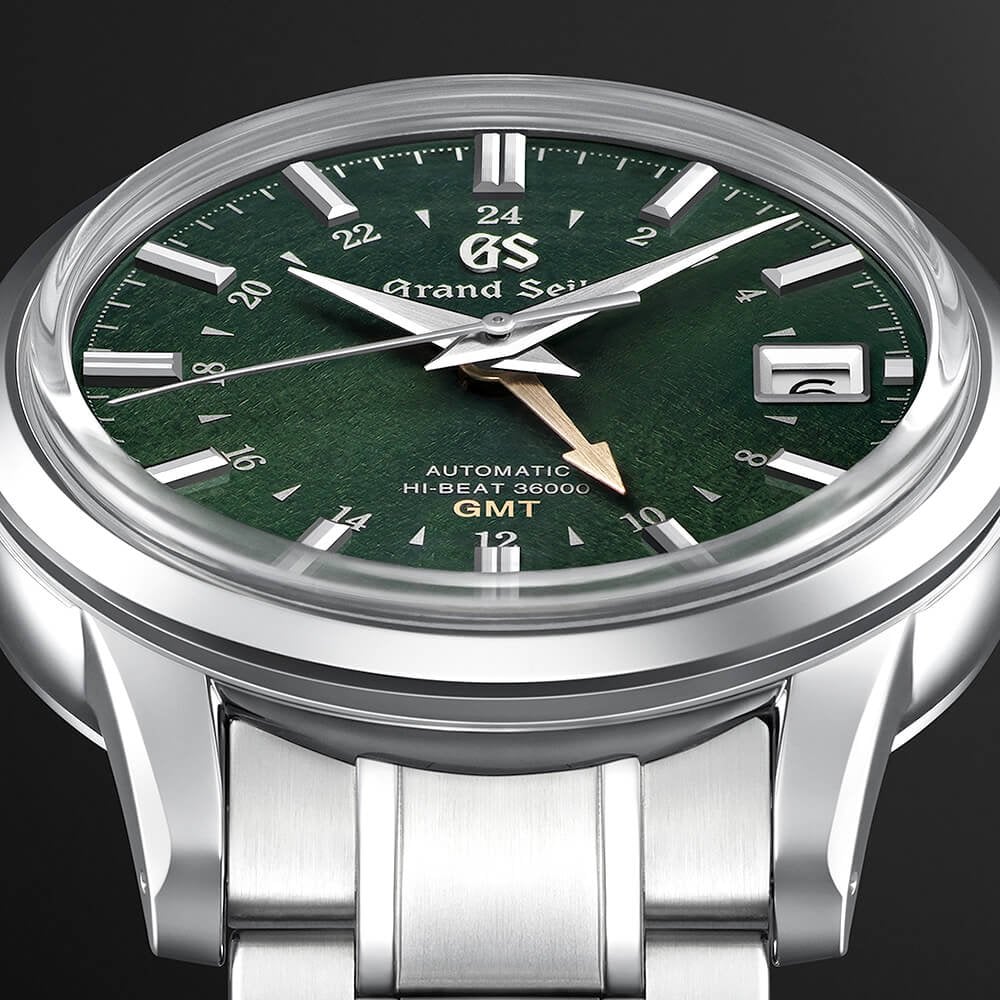 Elegance GMT 39mm Green 'Shunbun' Dial Men's Automatic Bracelet Watch - Image 4