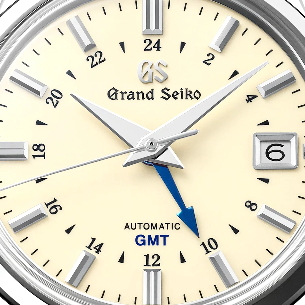 Elegance GMT 39mm Silver Dial Mens Leather Strap Watch - Image 2