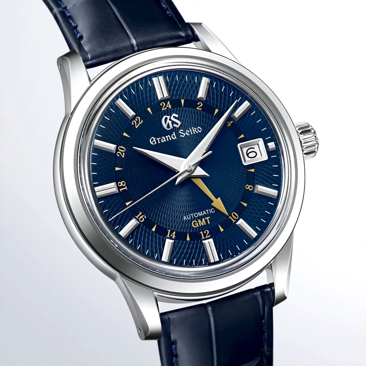 Elegance GMT 'Moondrop' 39mm Blue Dial Mens Strap Watch - Image 4