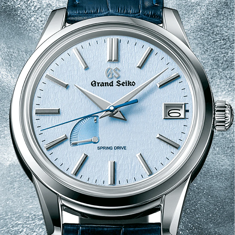 Elegance Spring Drive ‘Skyflake’ Men’s Leather Strap Watch - Image 2