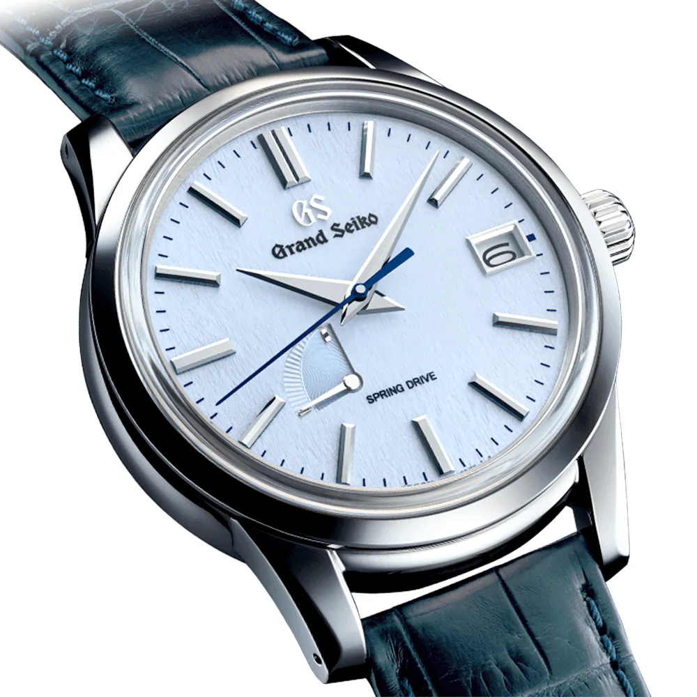 Elegance Spring Drive ‘Skyflake’ Men’s Leather Strap Watch - Image 3