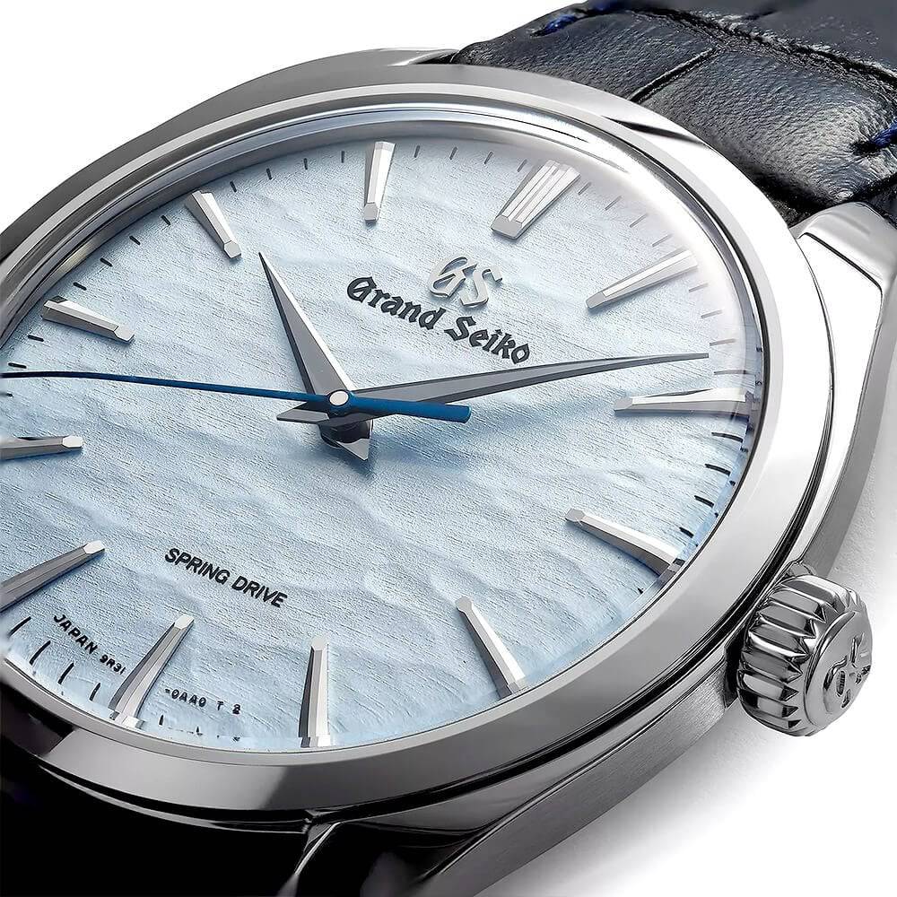Elegance Spring Drive 'Omiwatari' 39mm Silver Dial Men's Strap Watch - Image 2