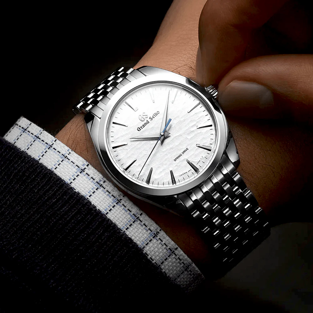 Elegance 38.5mm White 'Omiwatari' - 'God's Footsteps' Men's Spring-Drive Watch - Image 4