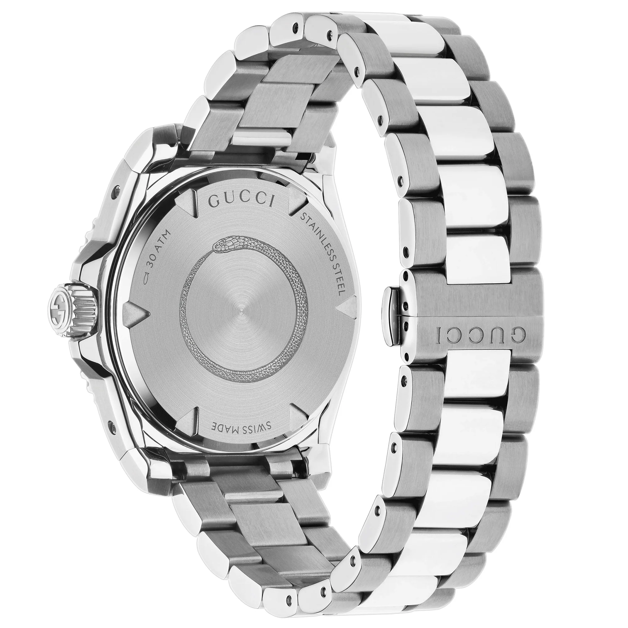 Gucci Dive 40mm Automatic Stainless Steel Watch With A Orange Dial & Ceramic Bezel - Image 2