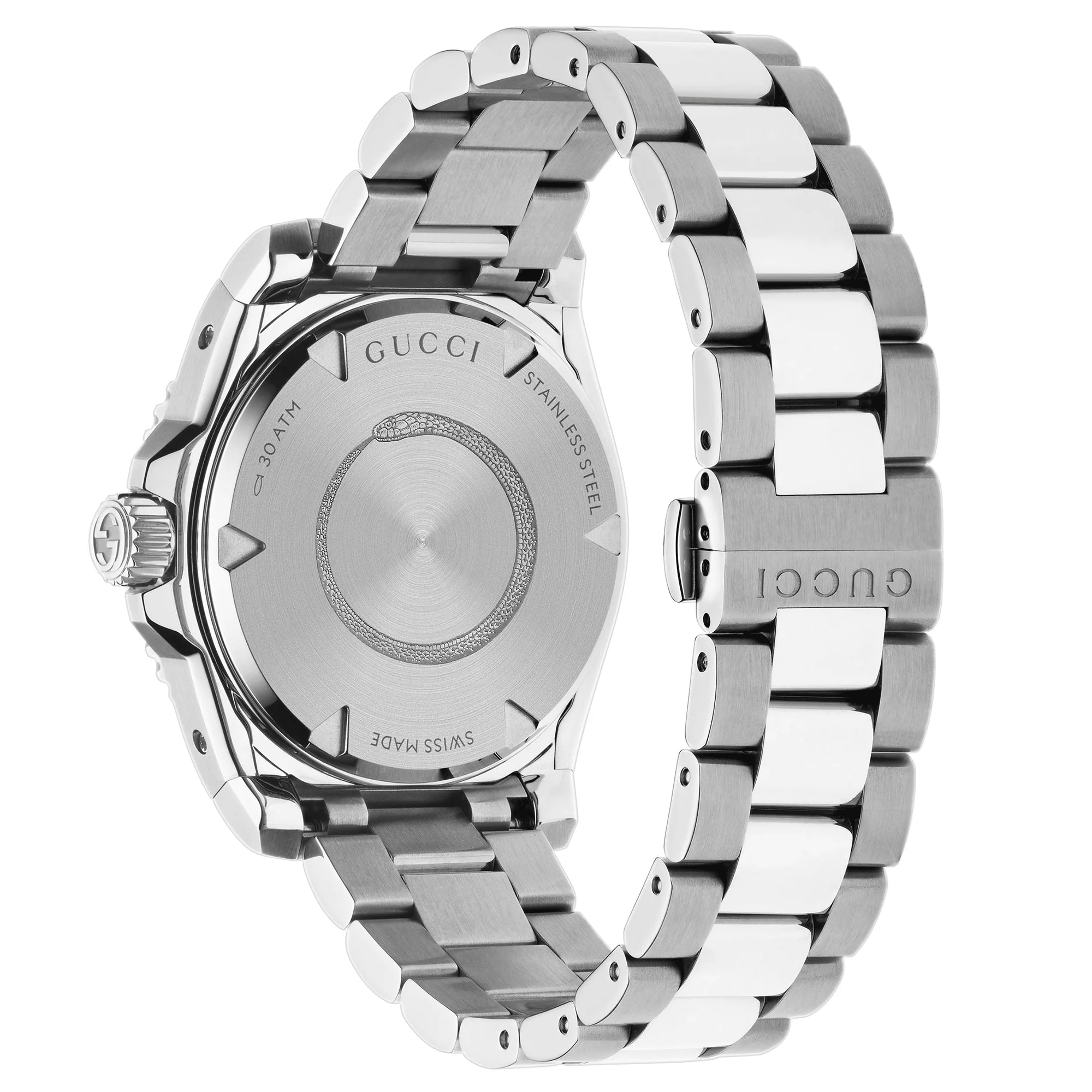 Gucci Dive 40mm Automatic Stainless Steel Watch With A Silver Dial & Ceramic Bezel - Image 2