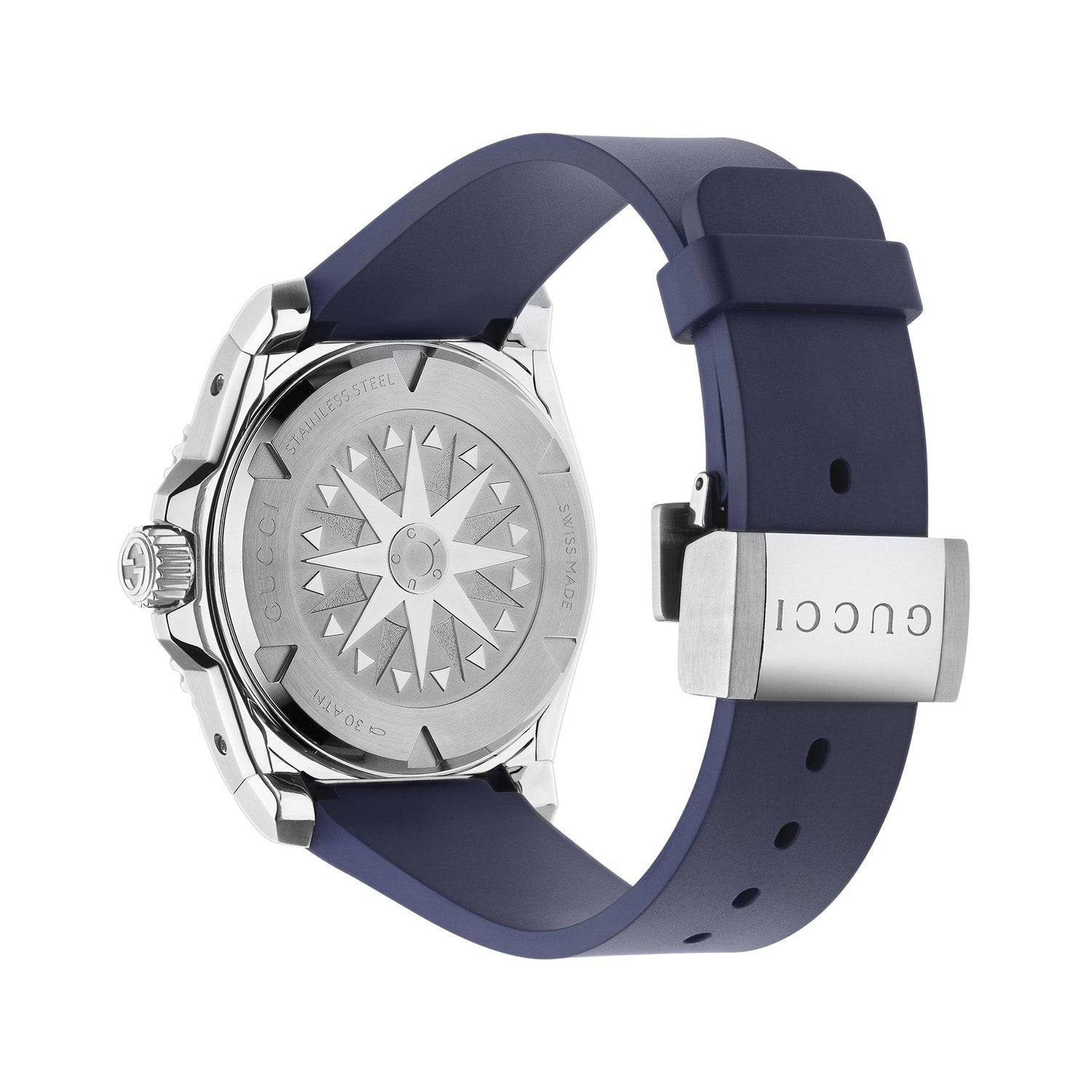 Gucci Dive Automatic 40mm Stainless Steel Blue Dial Rubber Strap Watch - Image 2