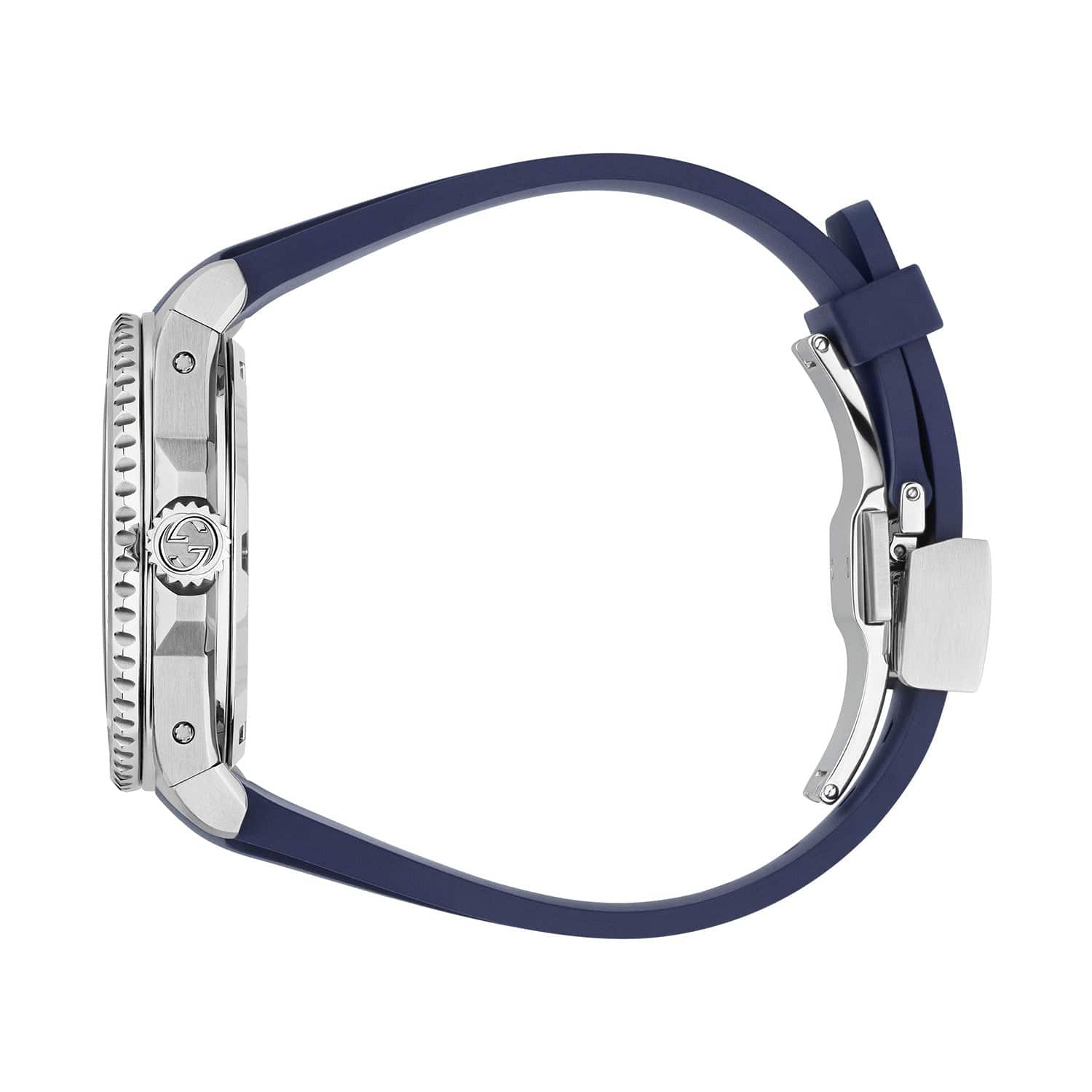 Gucci Dive Automatic 40mm Stainless Steel Blue Dial Rubber Strap Watch - Image 3
