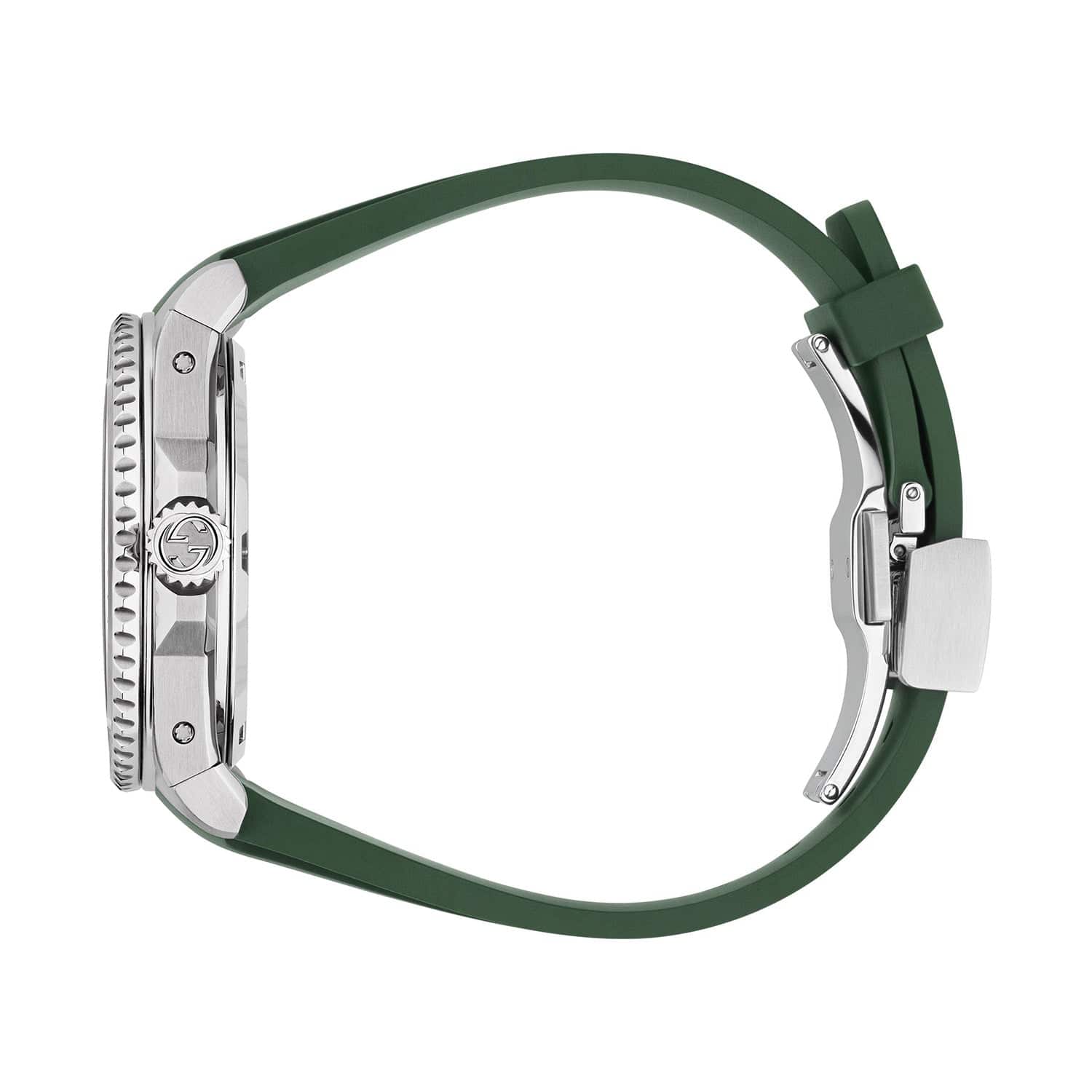 Gucci Dive Automatic 40mm Stainless Steel Black Dial Rubber Strap Watch - Image 2