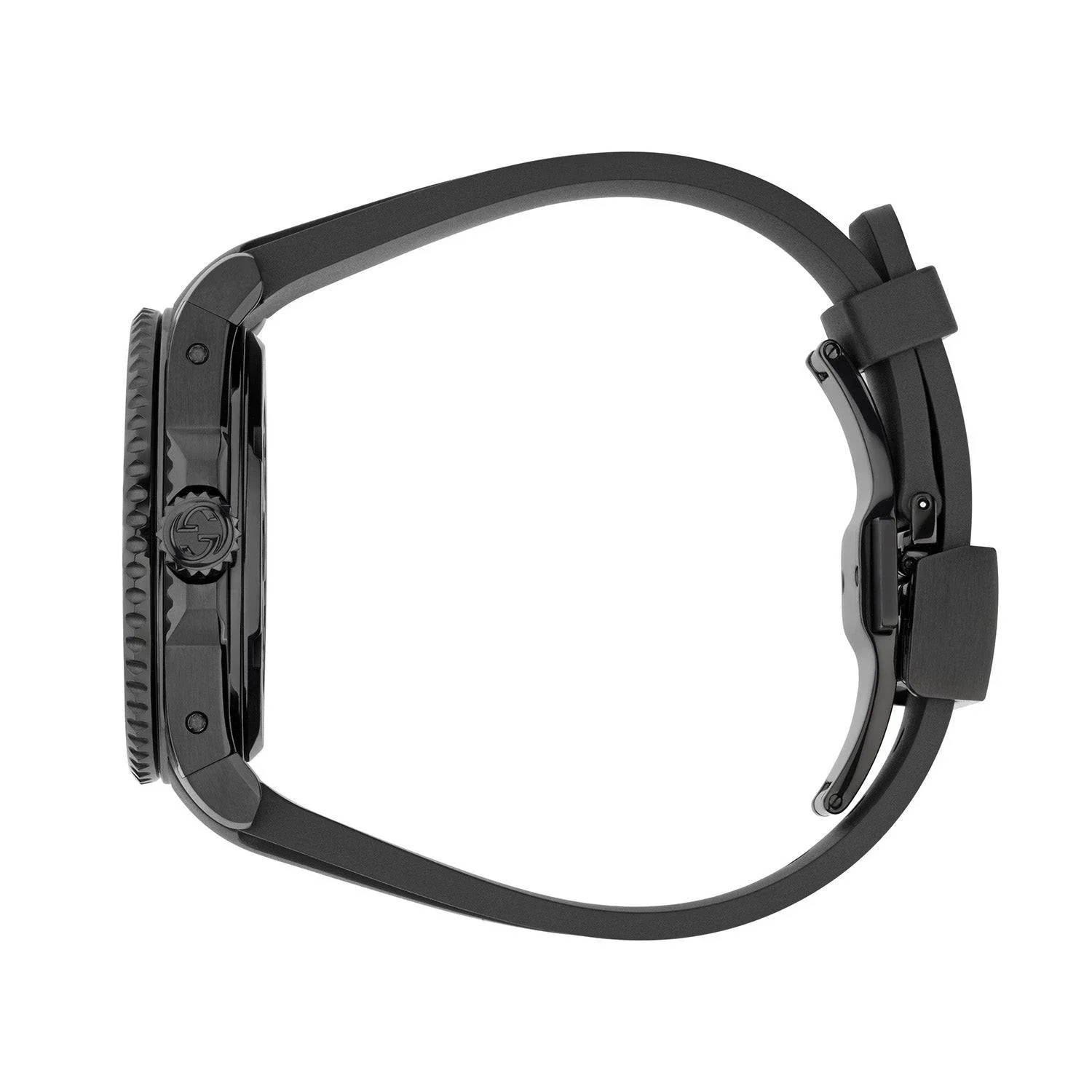 Gucci Dive Automatic 40mm PVD Black Dial Rubber Strap Watch - Image 3