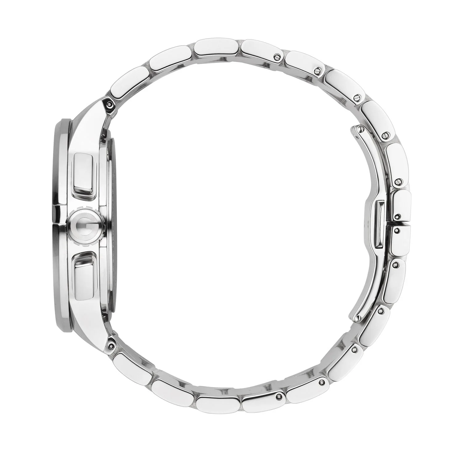 G-Chrono Quartz 44mm Stainless Steel Black Dial Bracelet Watch - Image 2