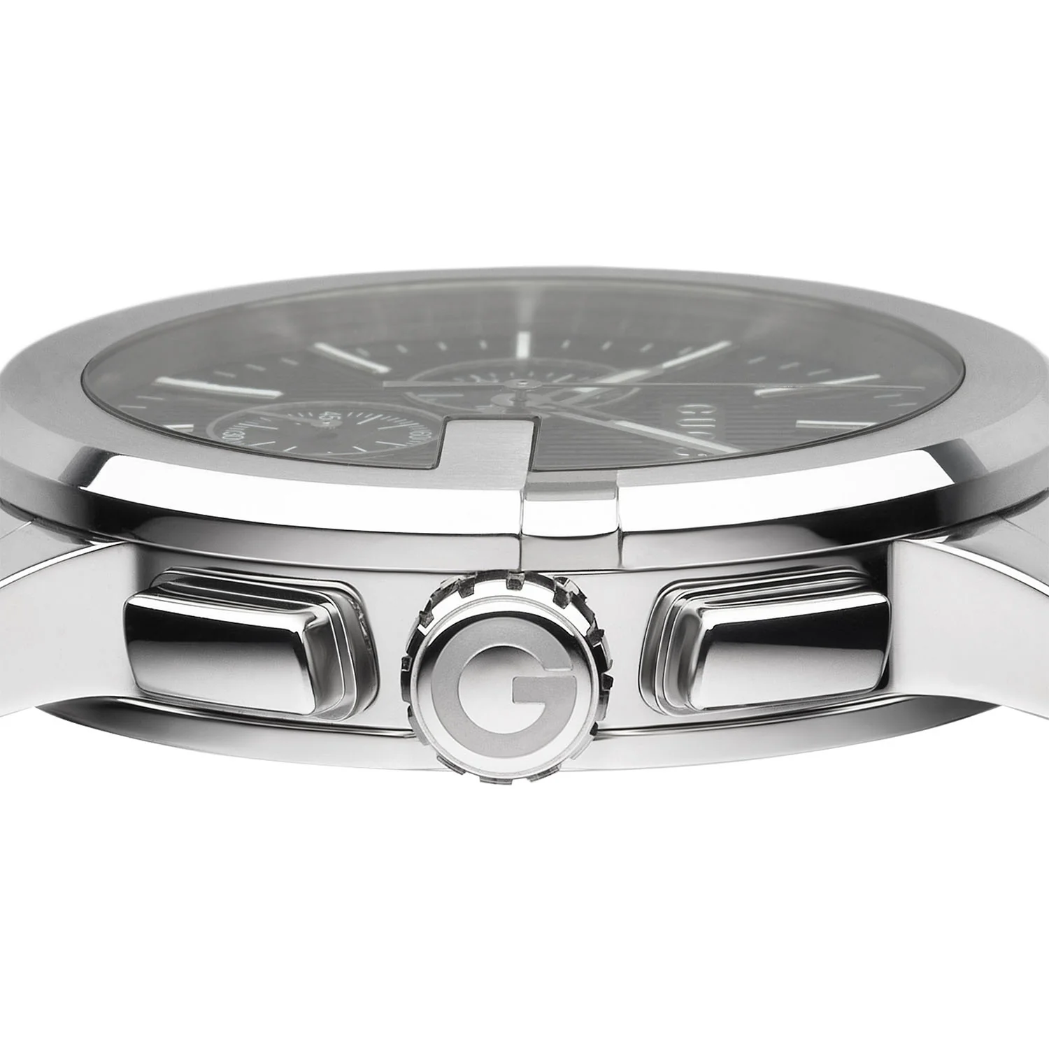 G-Chrono Quartz 44mm Stainless Steel Black Dial Bracelet Watch - Image 6