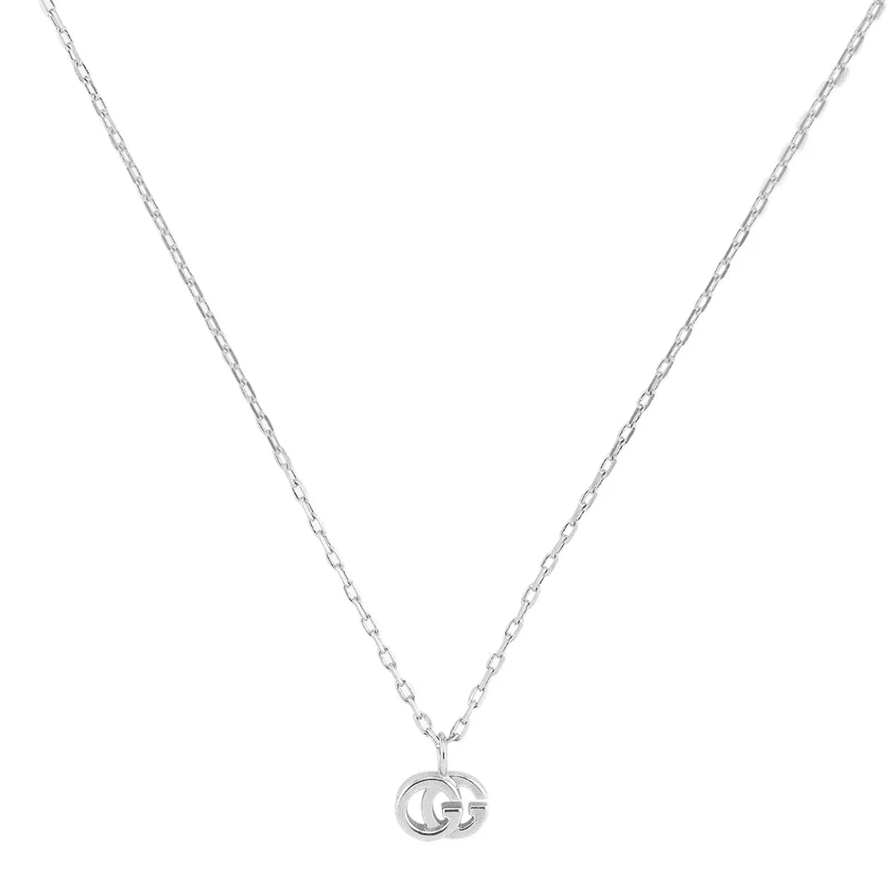 GG Running 18ct White Gold Necklace - Image 2
