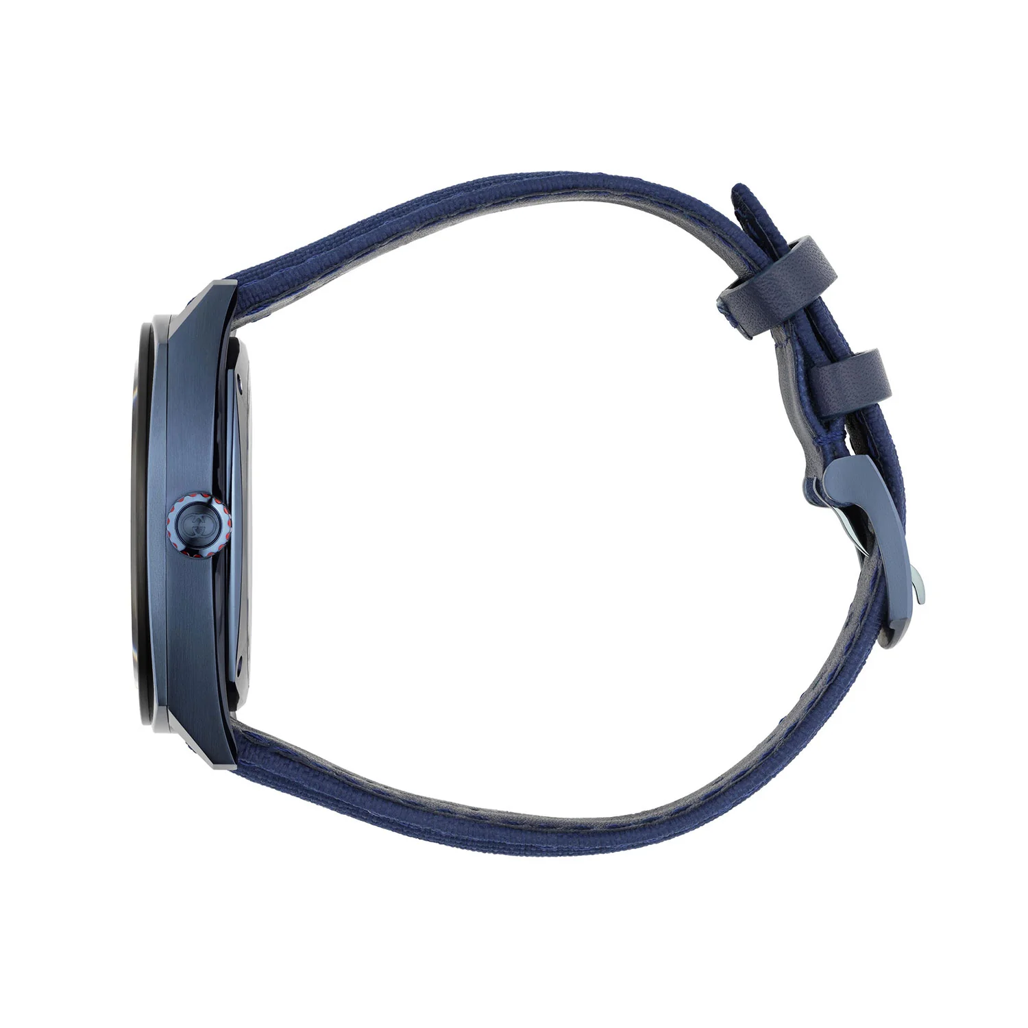 Gucci Interlocking 41mm Blue Dial Men's PVD Rubber Strap Watch - Image 3