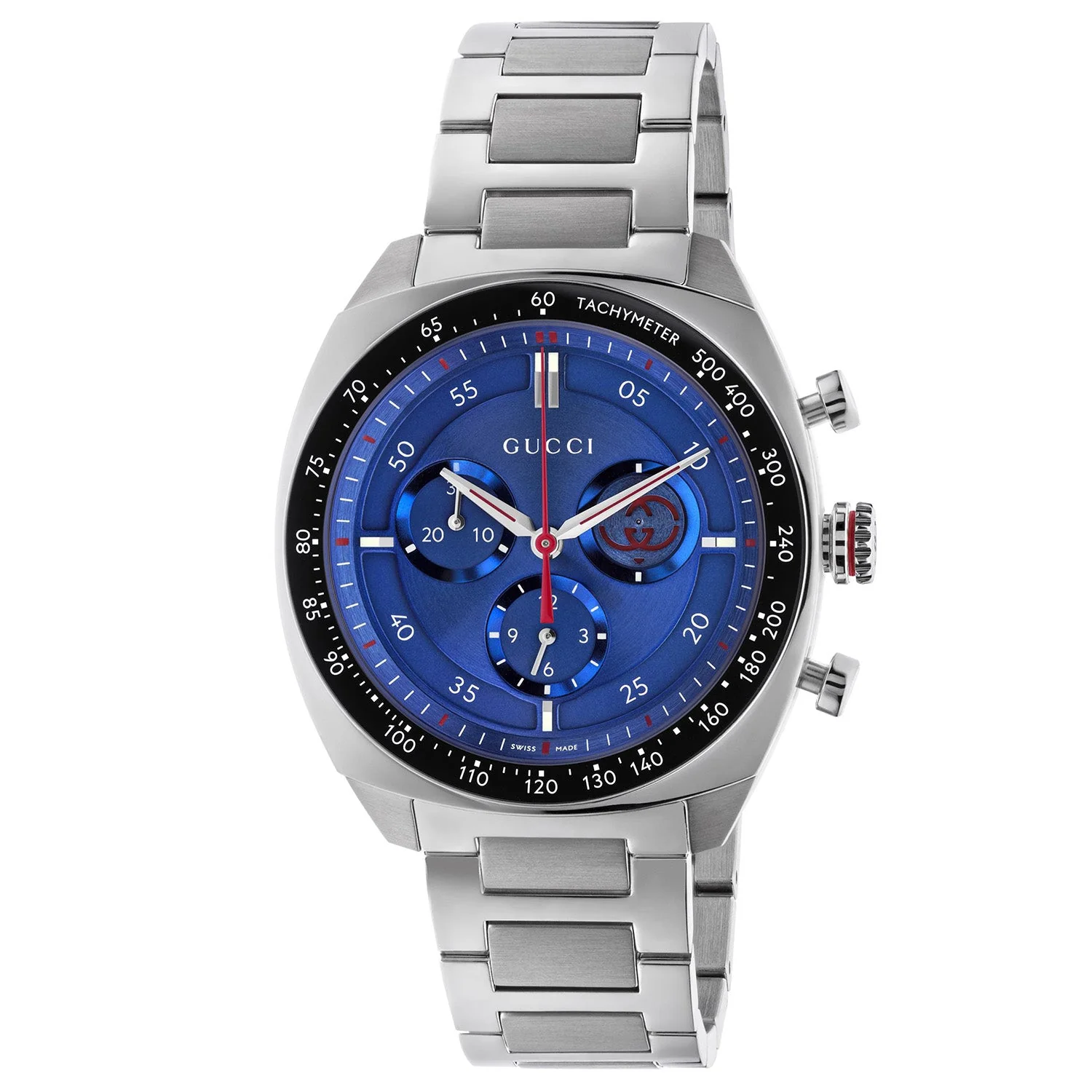 Gucci Interlocking  41mm Blue Dial Men's Bracelet Watch - Image 5