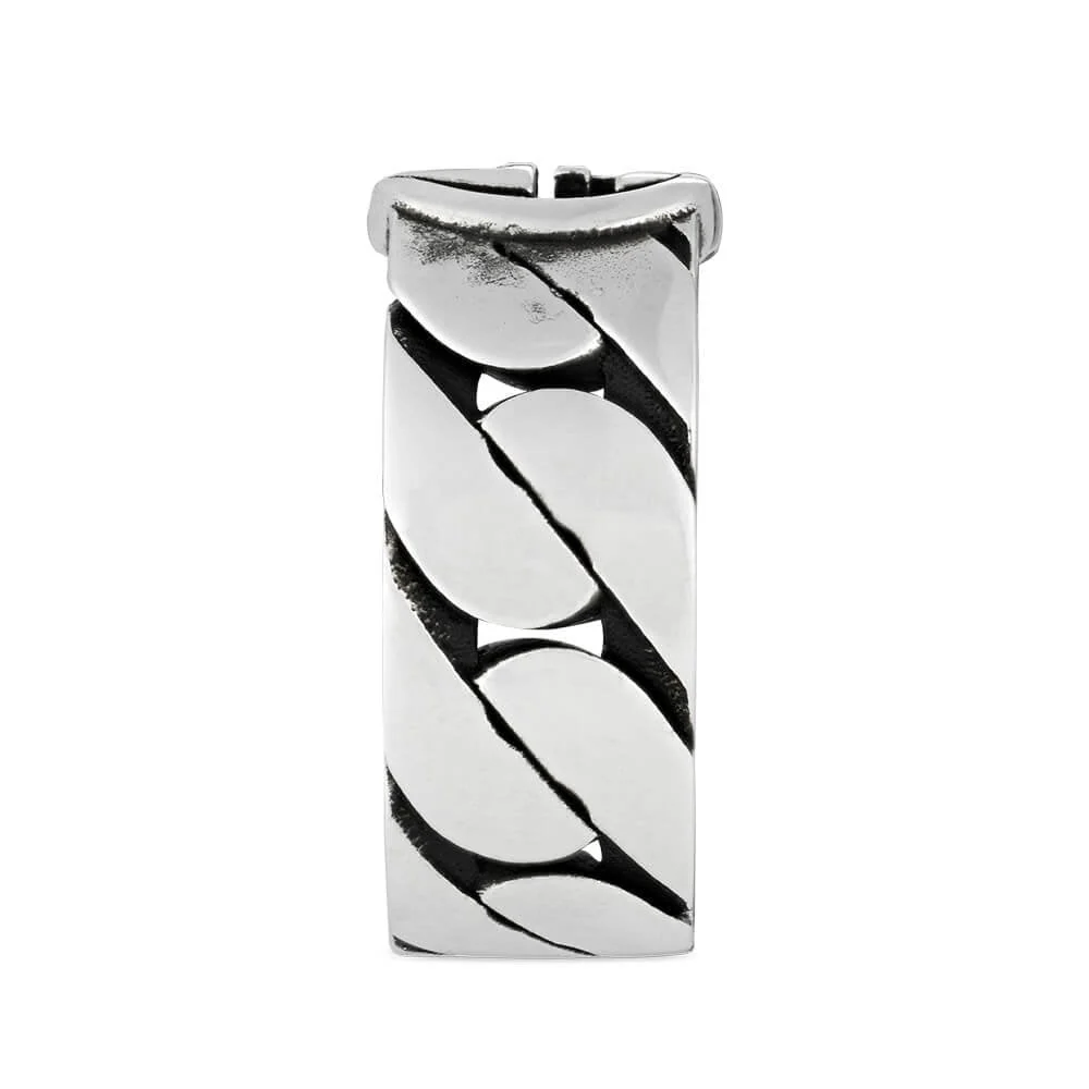 Gucci Interlocking Sterling Silver Logo 8mm Band Ring - Image 6