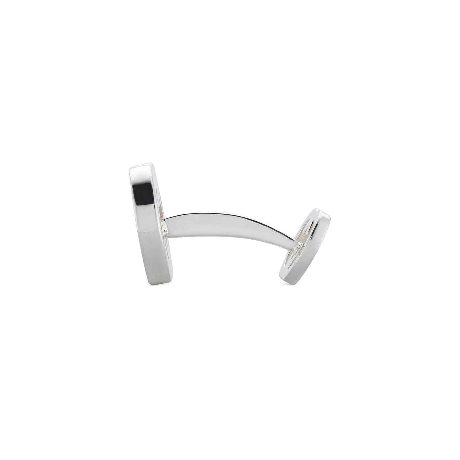 Gucci Interlocking Sterling Silver And Black Enamel Cufflinks - Image 3