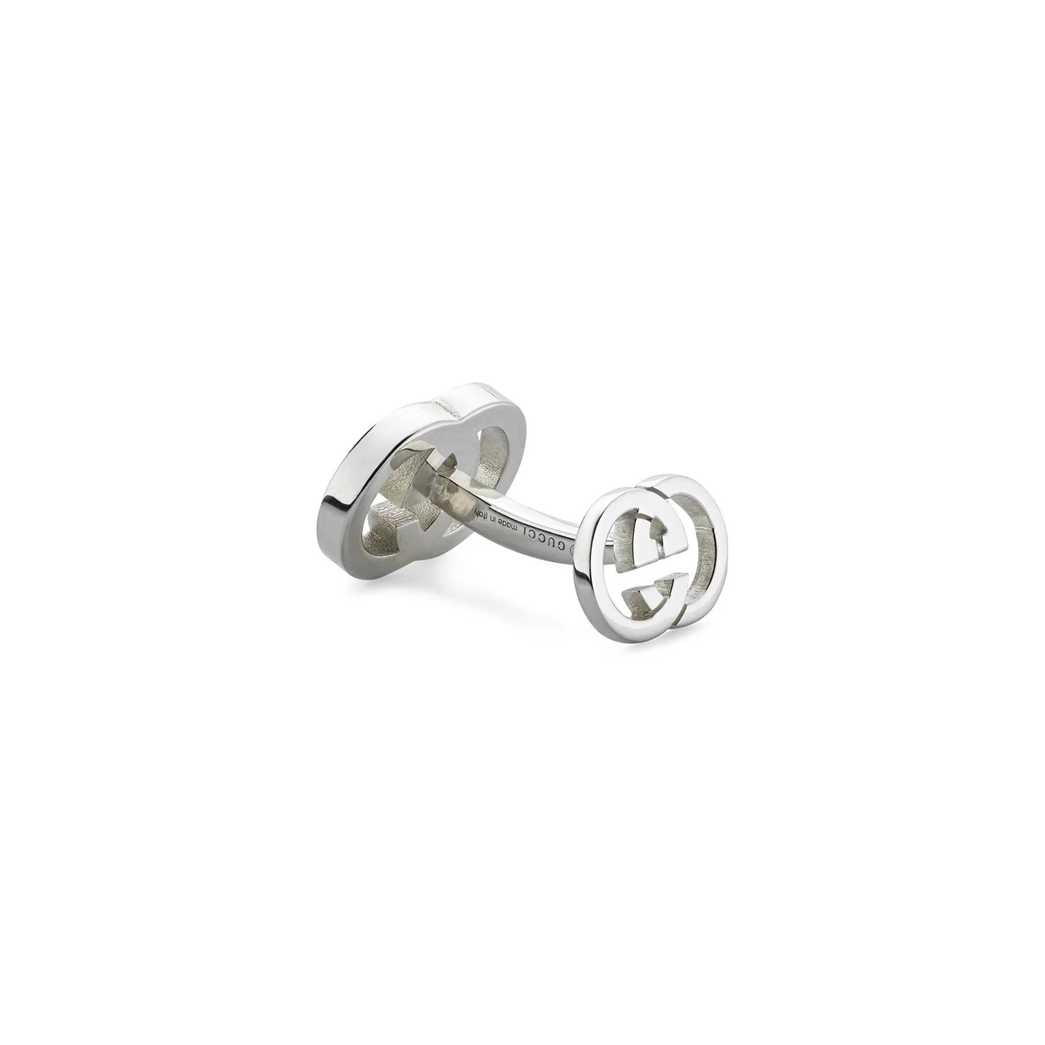 Gucci Interlocking Sterling Silver Cufflinks - Image 4