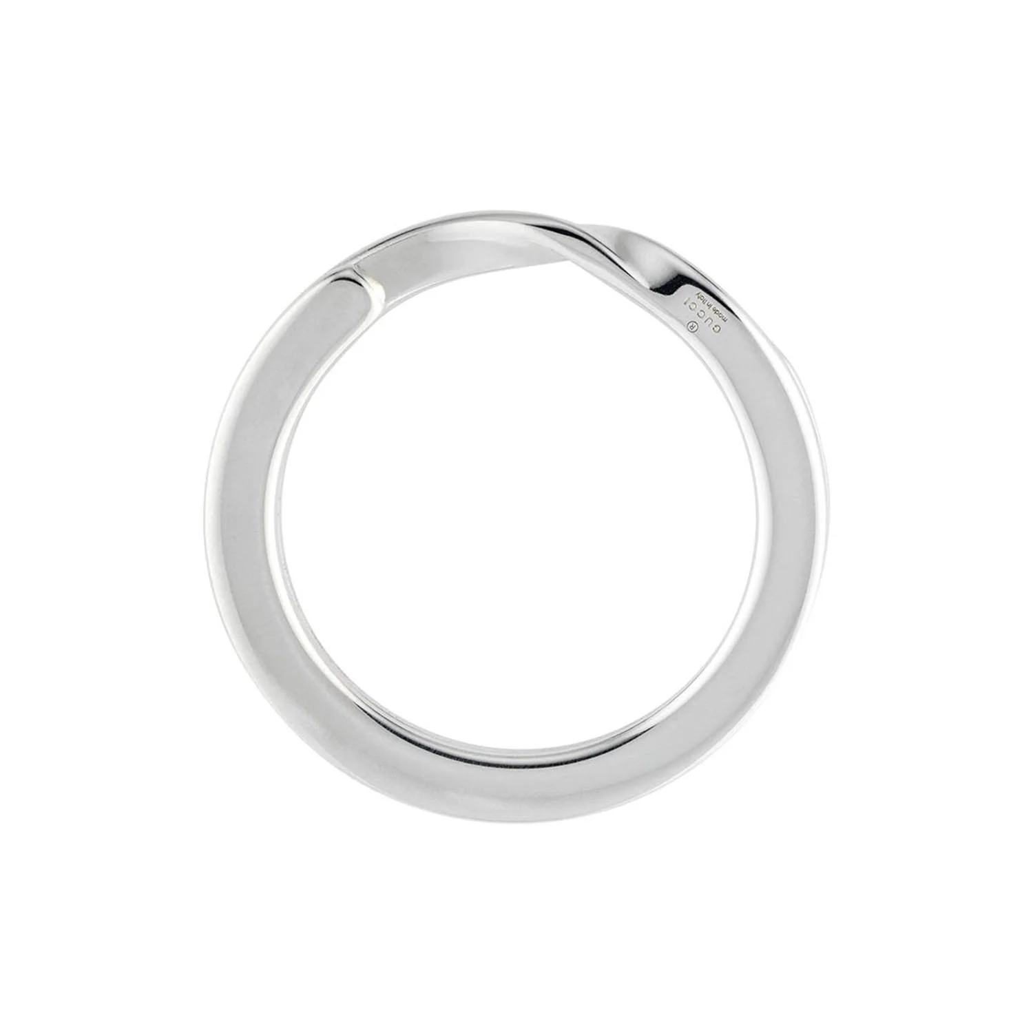 Gucci Interlocking Sterling Silver Keyring - Image 2