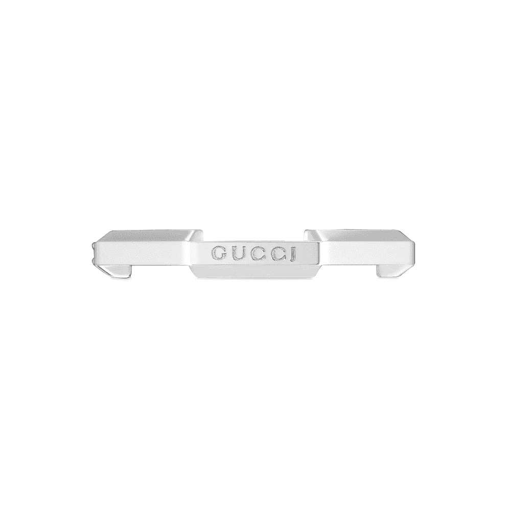 Gucci Link to Love 18ct White Gold Diamond Pave Set Mirrored Ring - Image 4