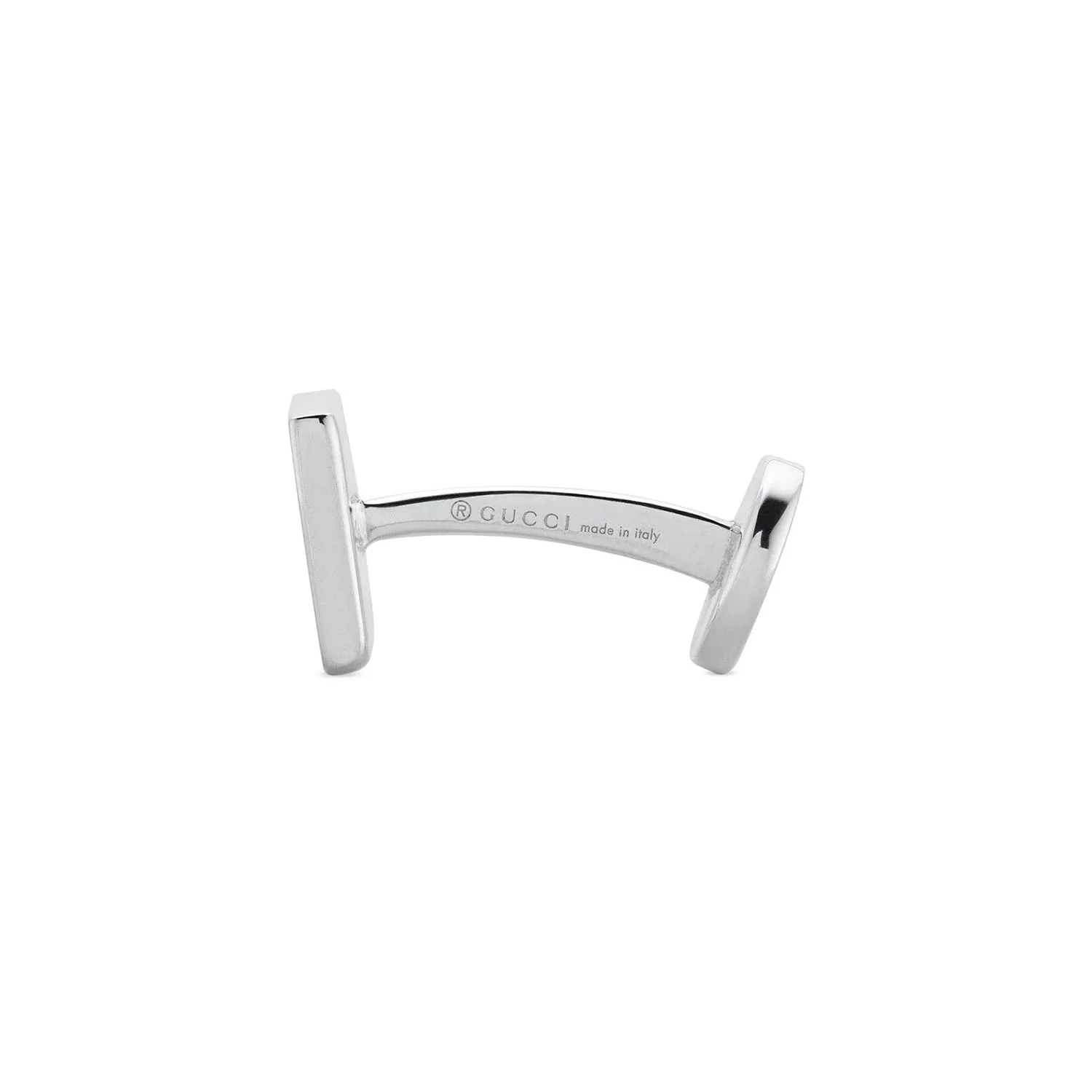 Gucci Trademark Sterling Silver And Red Enamel Cufflinks - Image 2