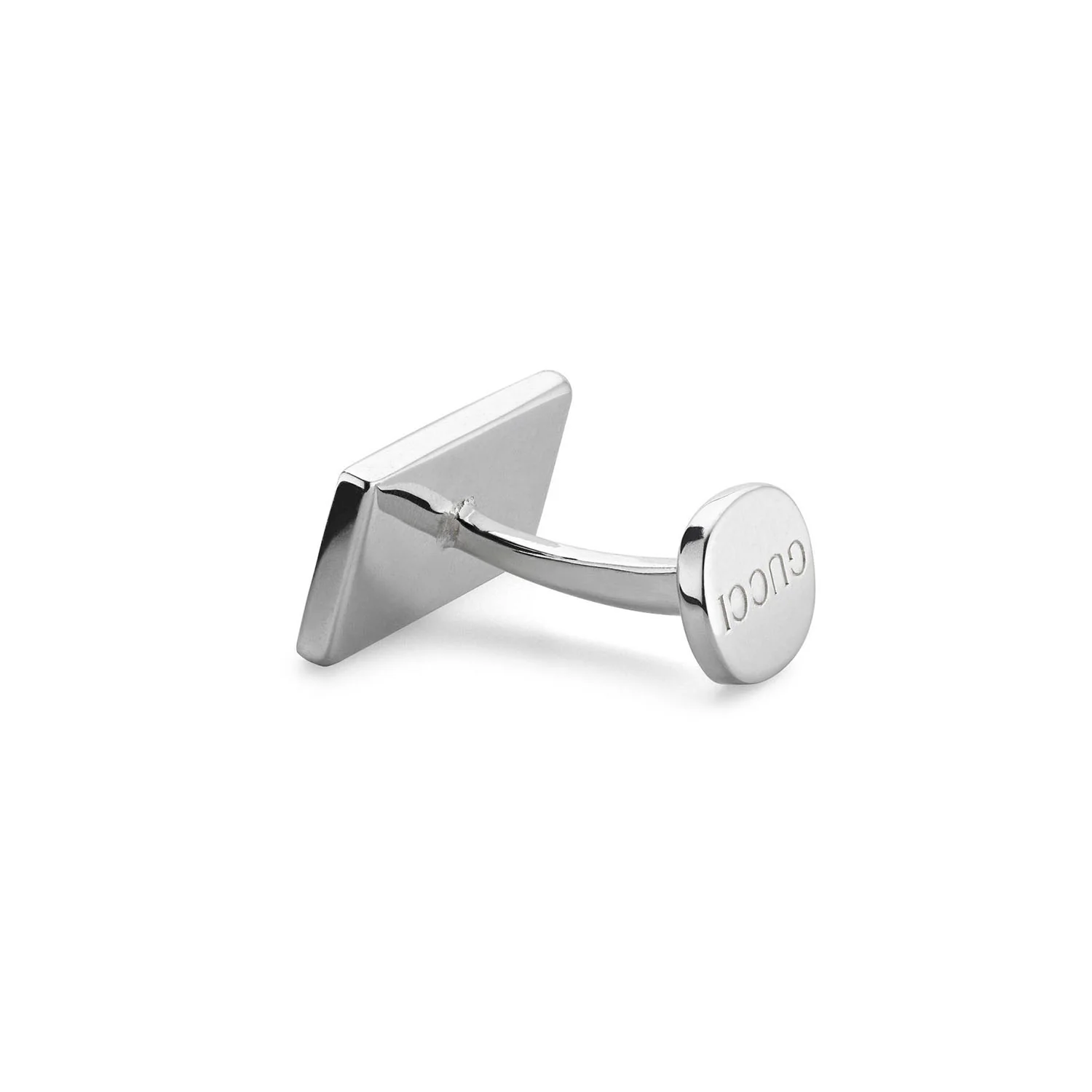 Gucci Trademark Sterling Silver And Red Enamel Cufflinks - Image 3