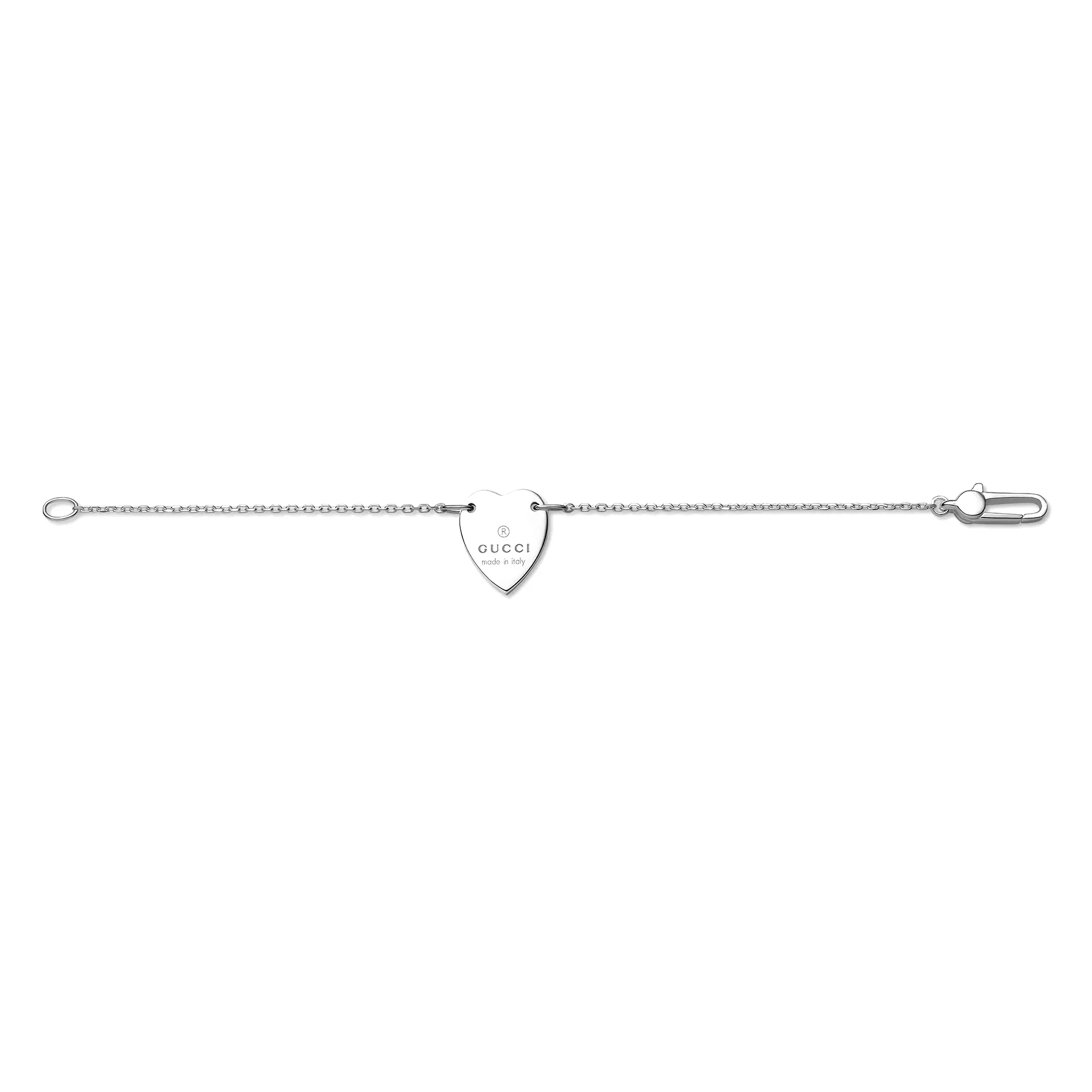 Trademark Sterling Silver Bracelet With Heart Charm - Image 2