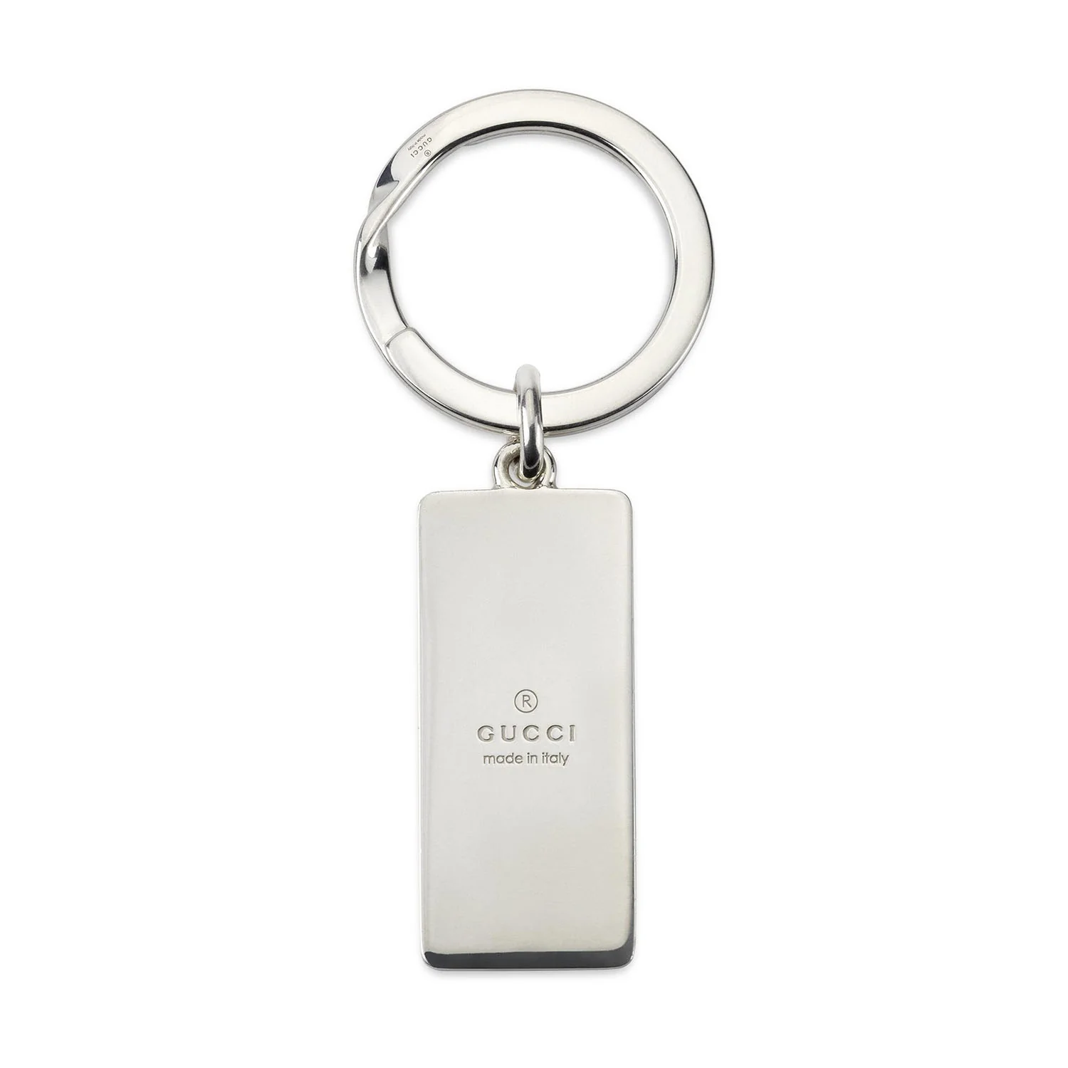 Gucci Trademark Sterling Silver Keyring - Image 2