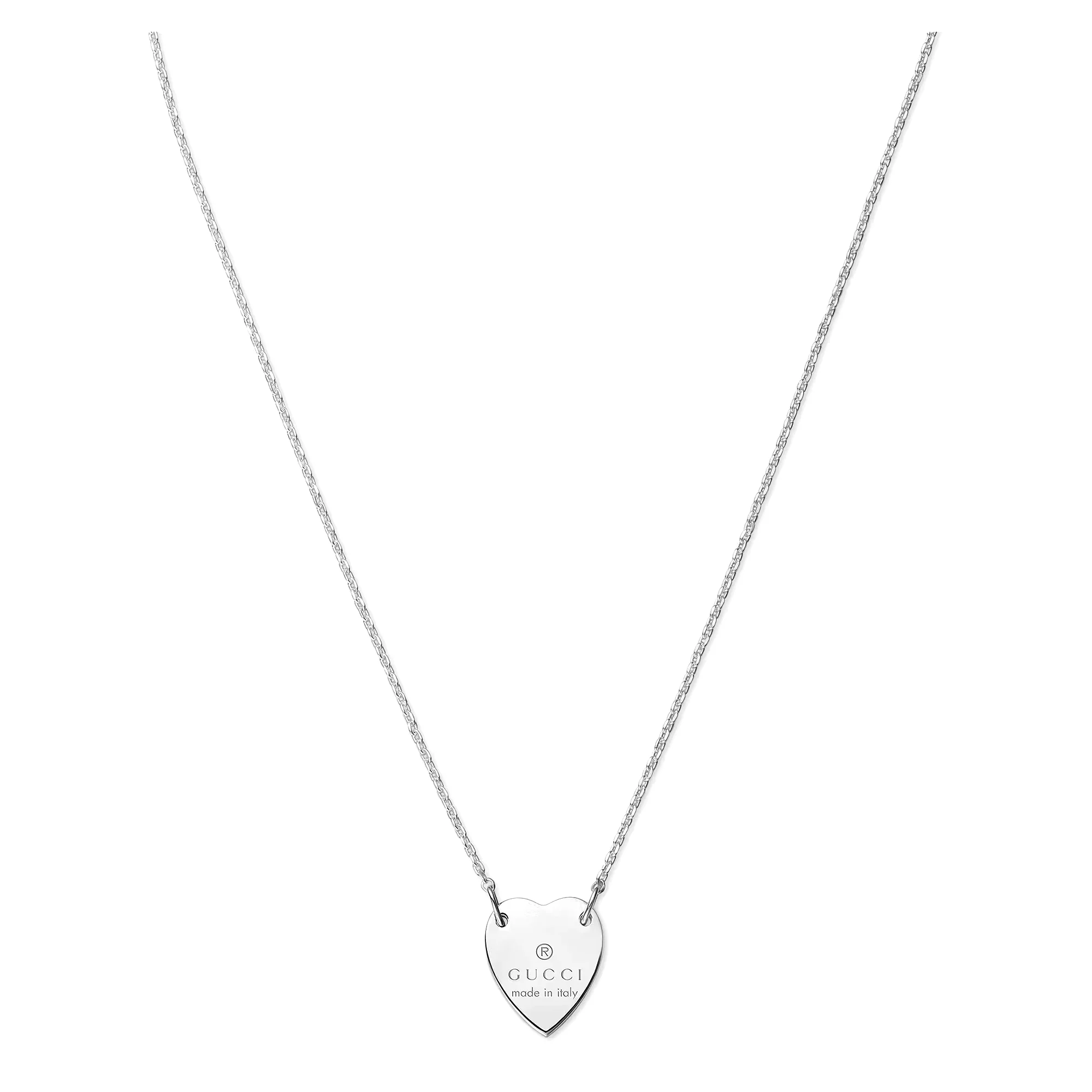 Trademark Sterling Silver Necklace With Heart Motif - Image 2