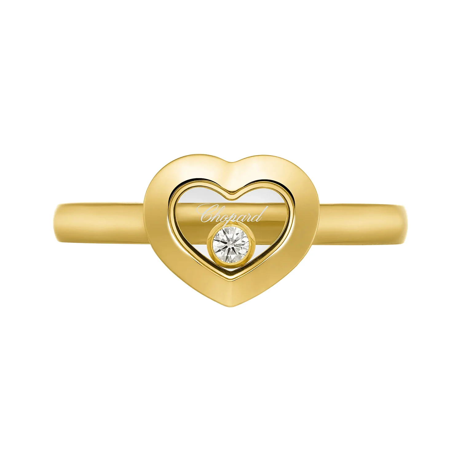 Happy Diamonds Icons 18ct Yellow Gold Heart Dress Ring - Image 2