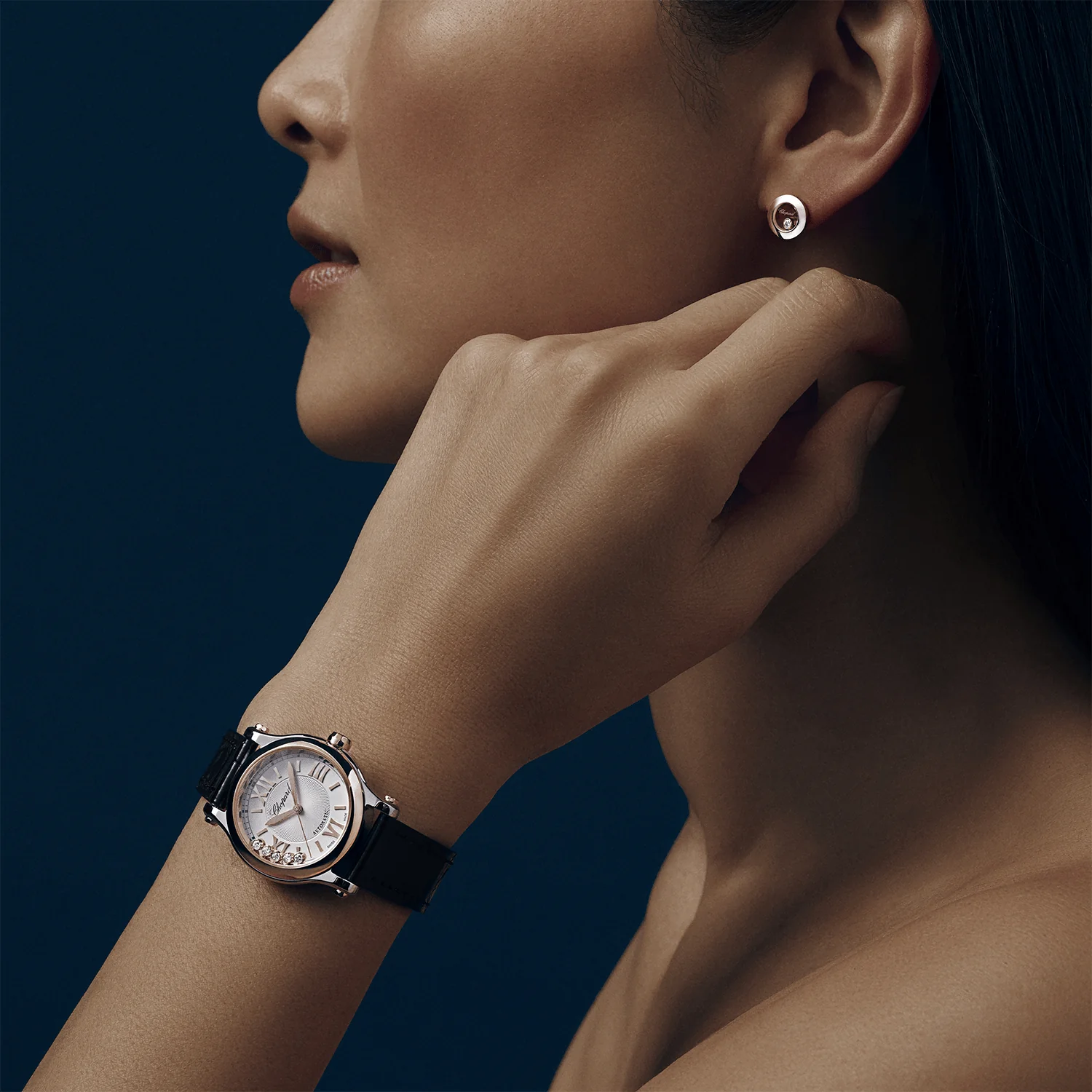 Happy Sport 30mm Silver Dial Automatic Ladies Strap Watch - Image 3