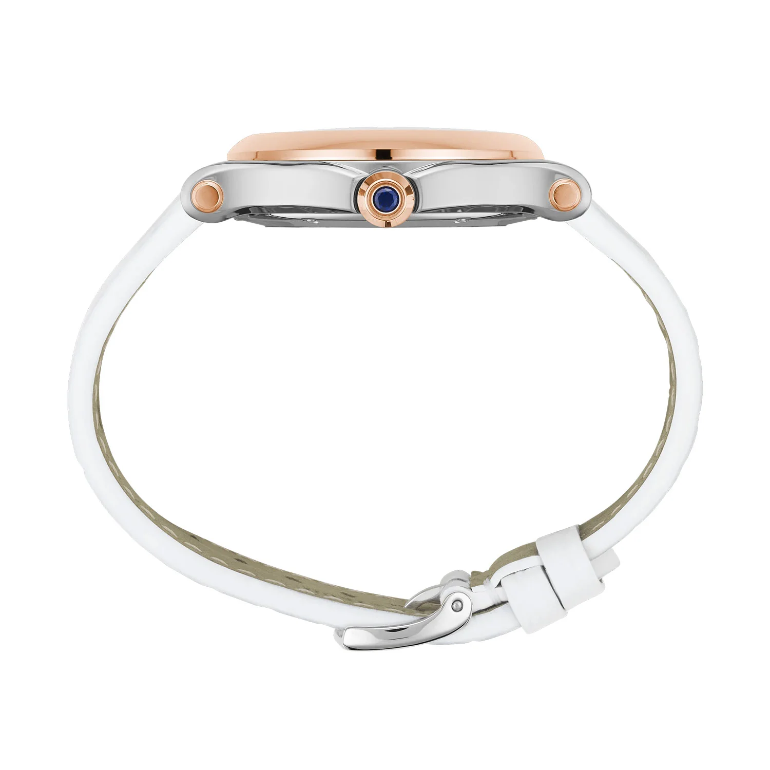 Happy Sport 36mm 18ct Rose Gold White Dial Quartz Watch - Image 3