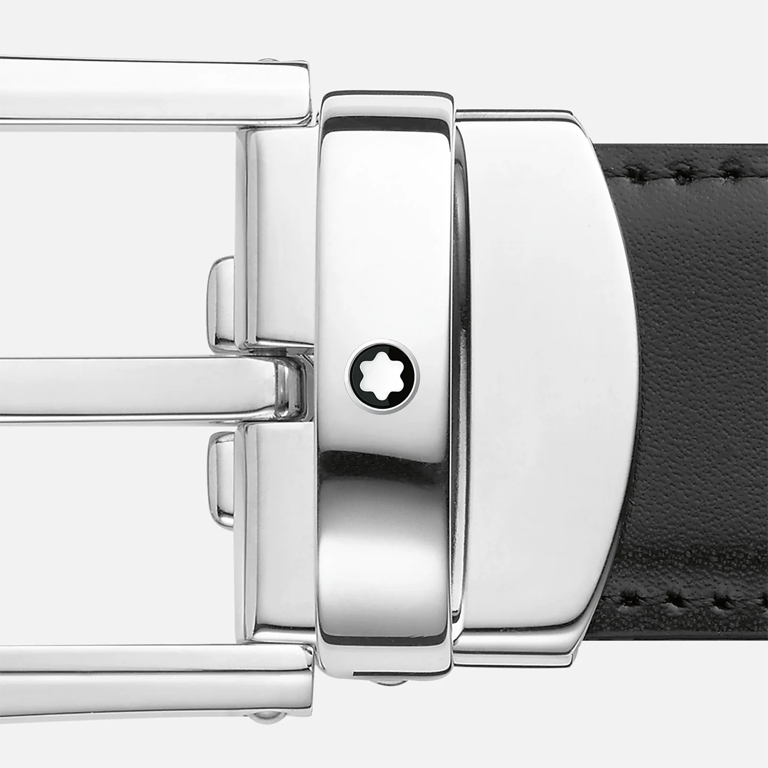 Horseshoe Buckle Reversible Leather Belt - Image 5