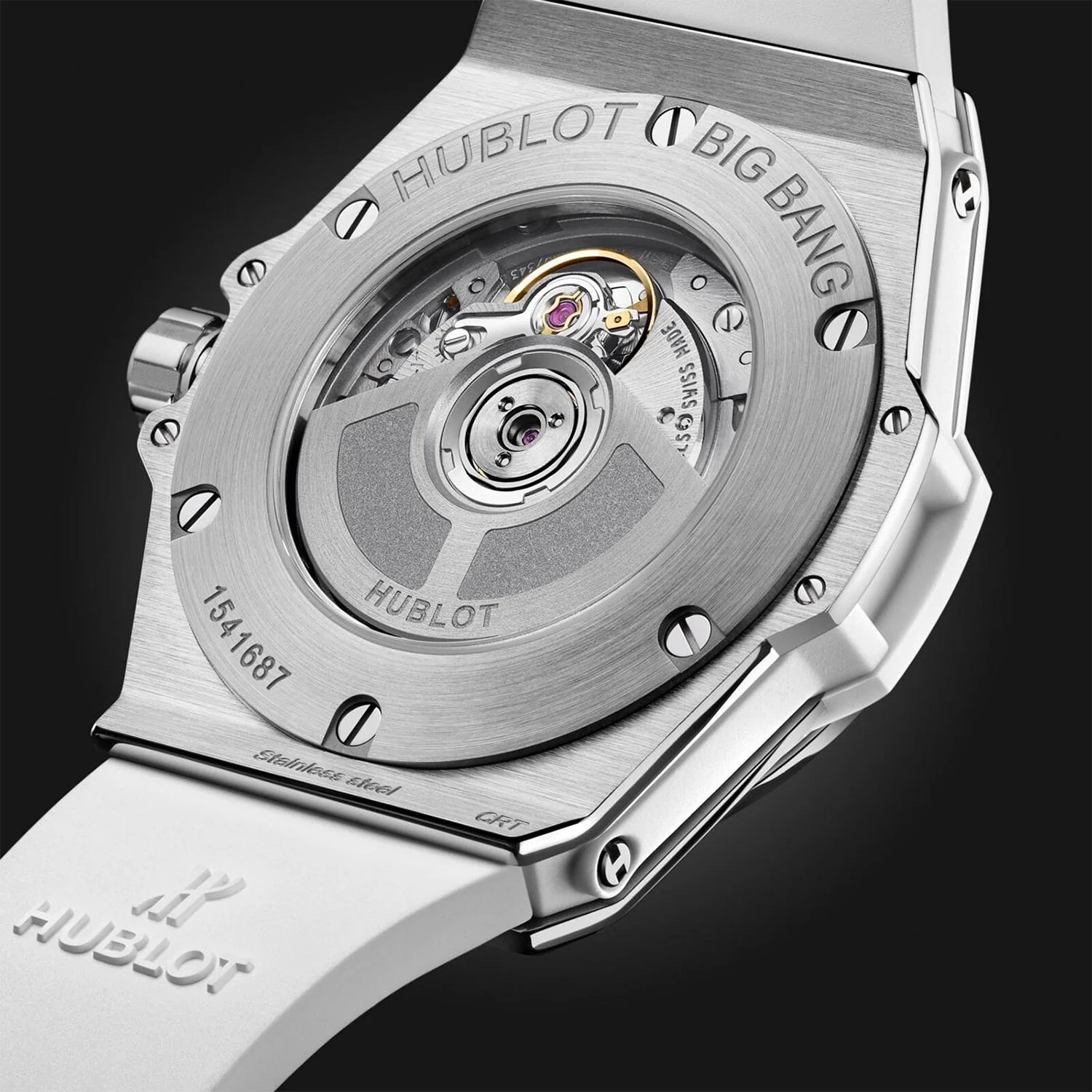 Big Bang One Click Steel White Diamonds 33mm Strap Watch - Image 3