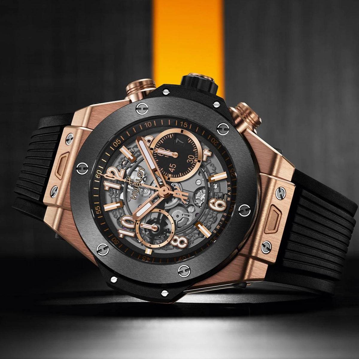 Big Bang Unico 44mm King Gold Ceramic Strap Watch - Image 3