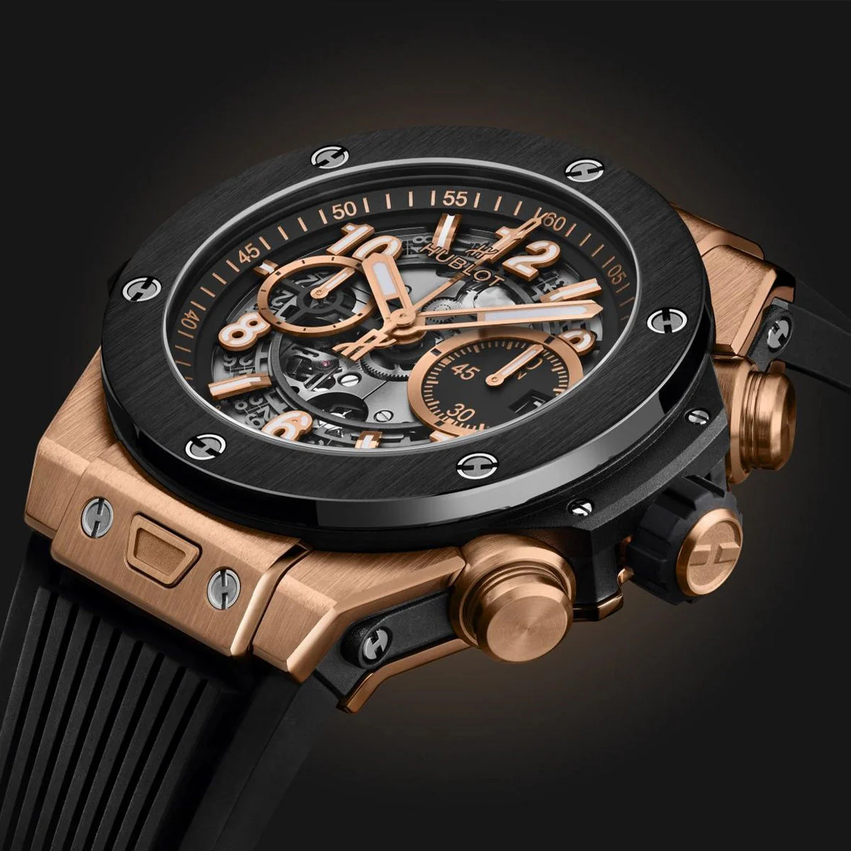 Big Bang Unico 44mm King Gold Ceramic Strap Watch - Image 7