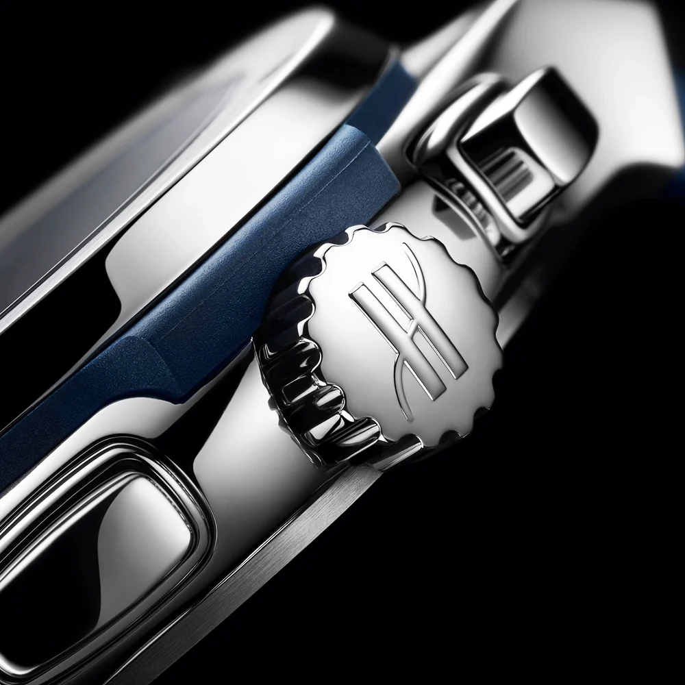 Classic Fusion Chronograph Titanium 42mm Blue Dial Strap Watch - Image 4