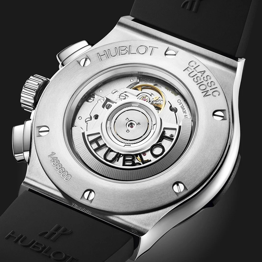 Classic Fusion Chronograph Titanium 45mm Black Dial Strap Watch - Image 4