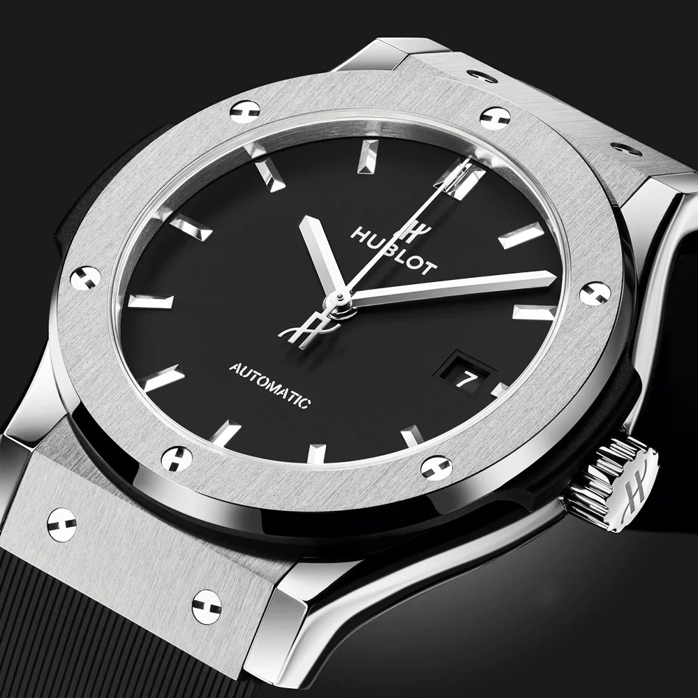 Classic Fusion Titanium 42mm Black Dial Automatic Strap Watch - Image 2