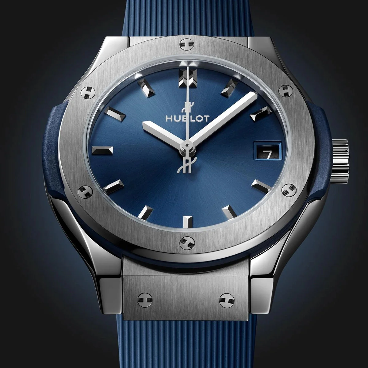 Classic Fusion Titanium Blue 33mm Strap Watch - Image 4