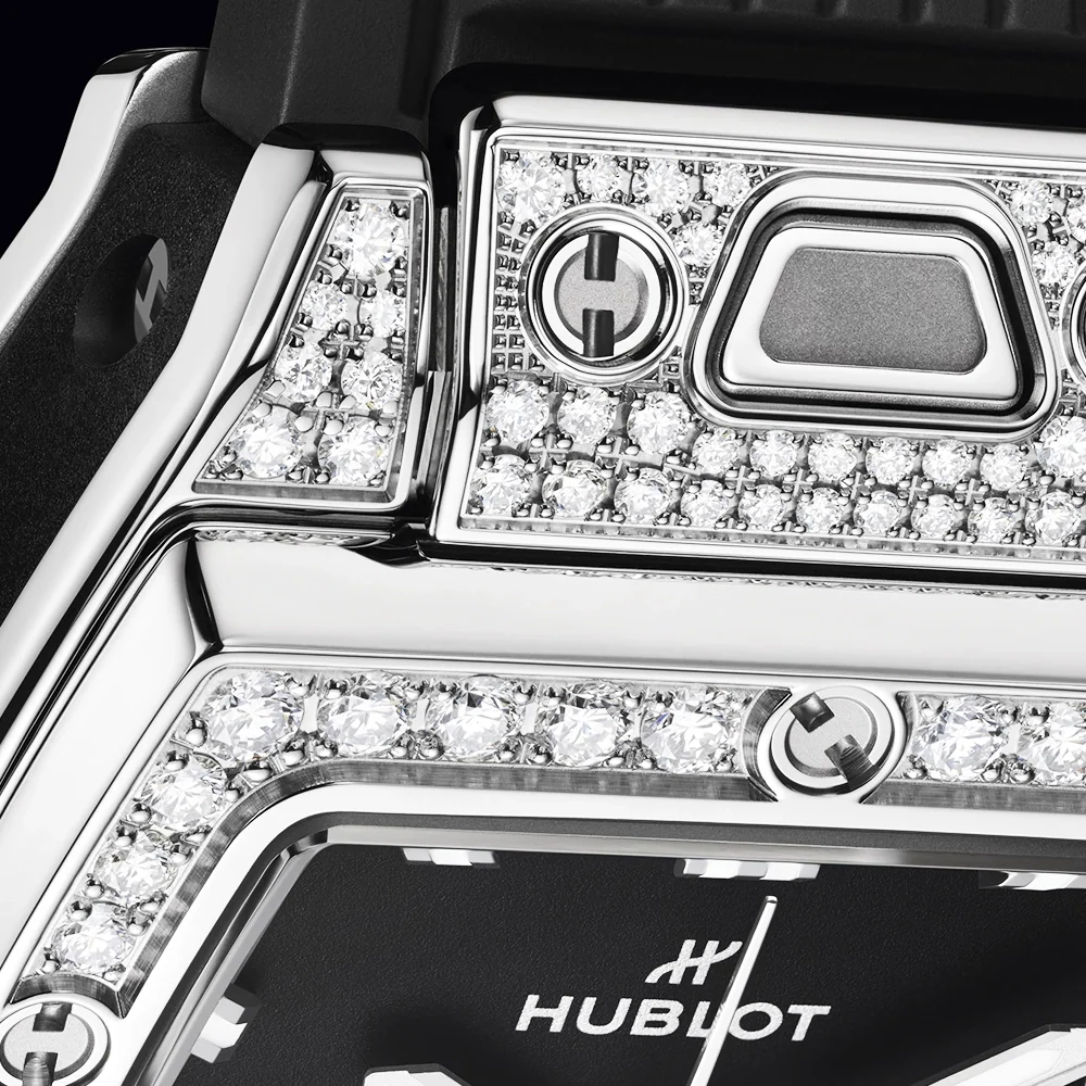 Spirit of Big Bang 32mm Diamond Pave Set Ladies Strap Watch - Image 3