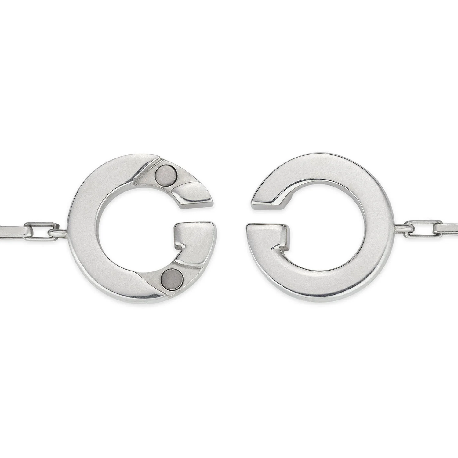 Interlocking Sterling Silver Logo Bracelet - Image 3
