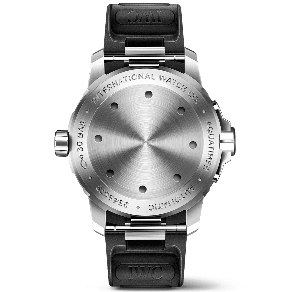 Aquatimer 42mm Black Dial Men's Automatic Rubber Strap Watch - Image 3