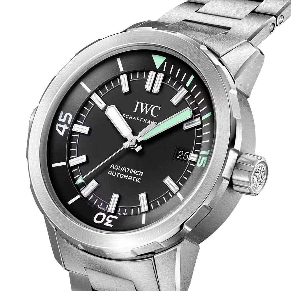 Aquatimer 42mm Black Dial Men's Automatic Bracelet Watch - Image 2