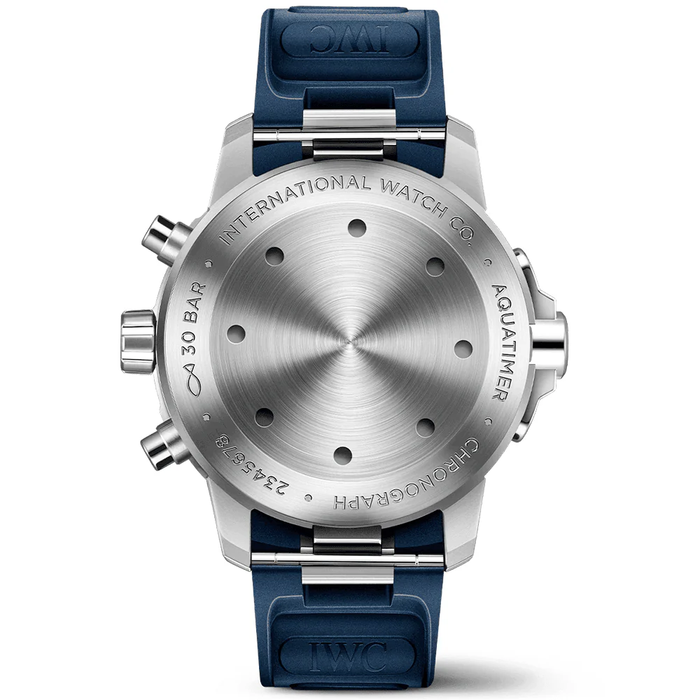 Aquatimer 42mm Blue Dial Men's Rubber Strap Chronograph Watch - Image 3
