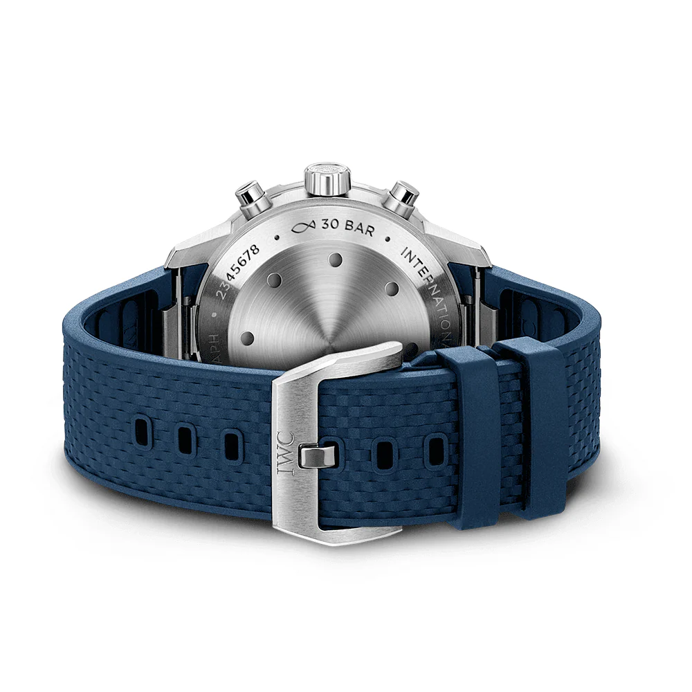 Aquatimer 42mm Blue Dial Men's Rubber Strap Chronograph Watch - Image 4