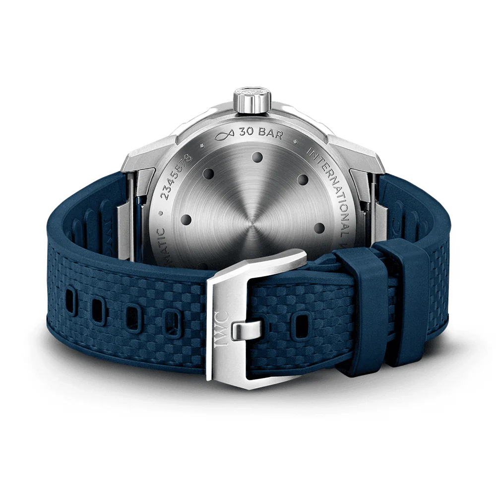 Aquatimer 42mm Blue Dial Men's Automatic Rubber Strap Watch - Image 4