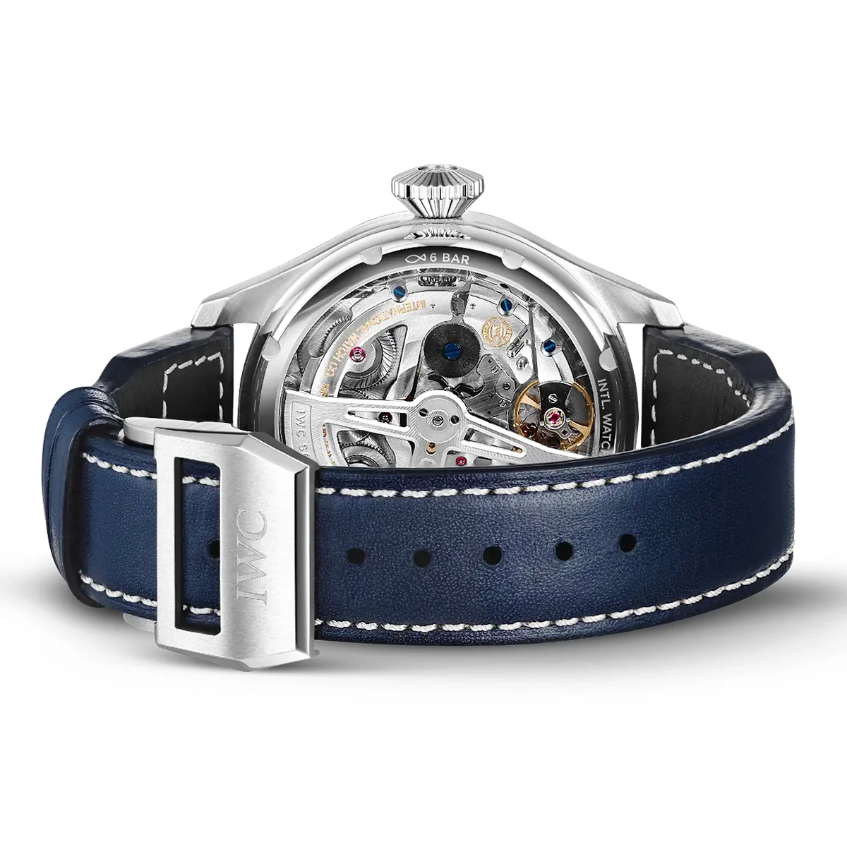 Big Pilot's Perpetual Calendar 46mm Blue Dial Leather Strap Watch - Image 2