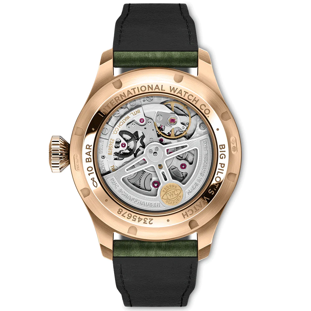 Big Pilot's 42mm Perpetual Calendar Gold & Green Mens Watch - Image 4