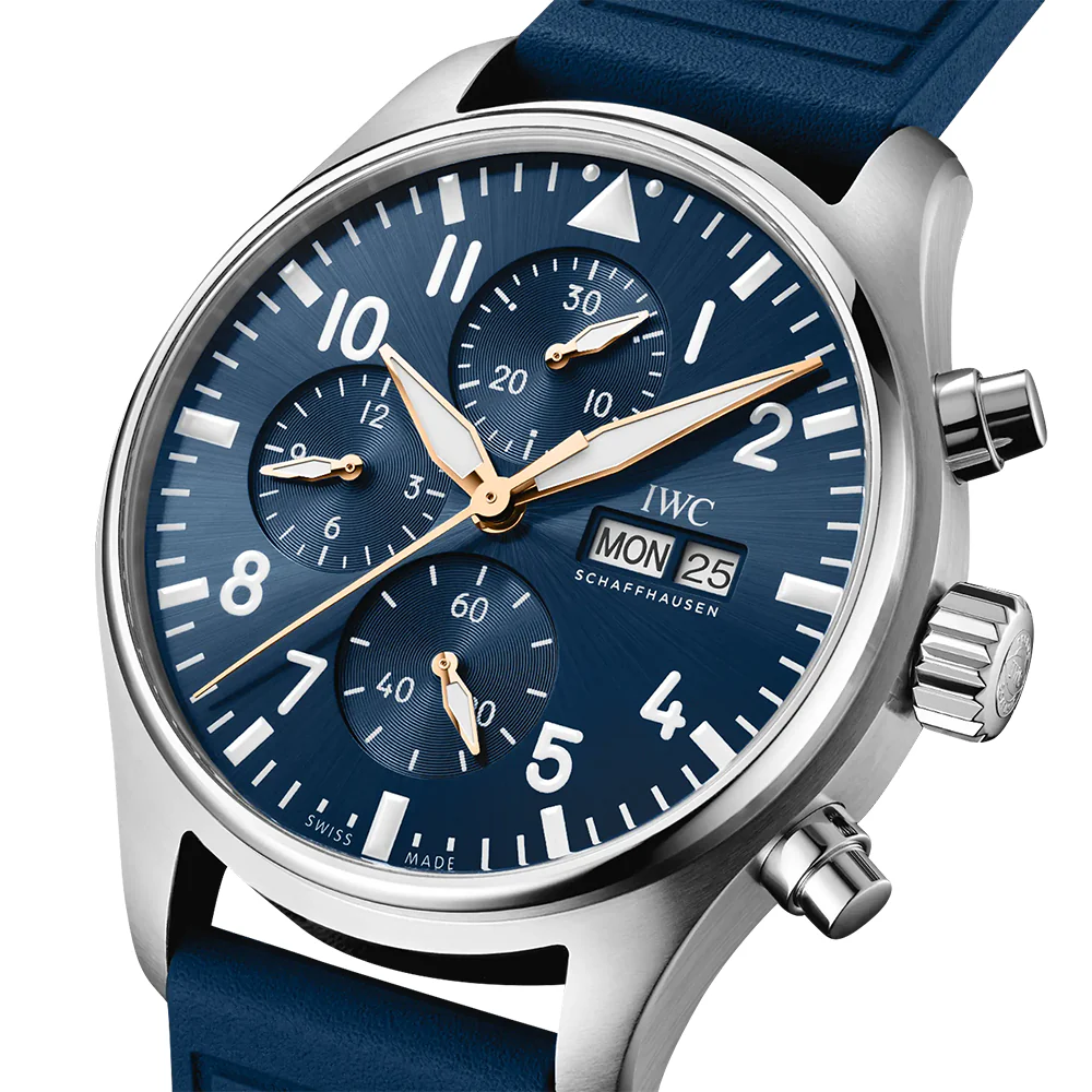 Pilot's Chronograph 43mm Le Petit Prince Automatic Rubber Strap Watch - Image 2