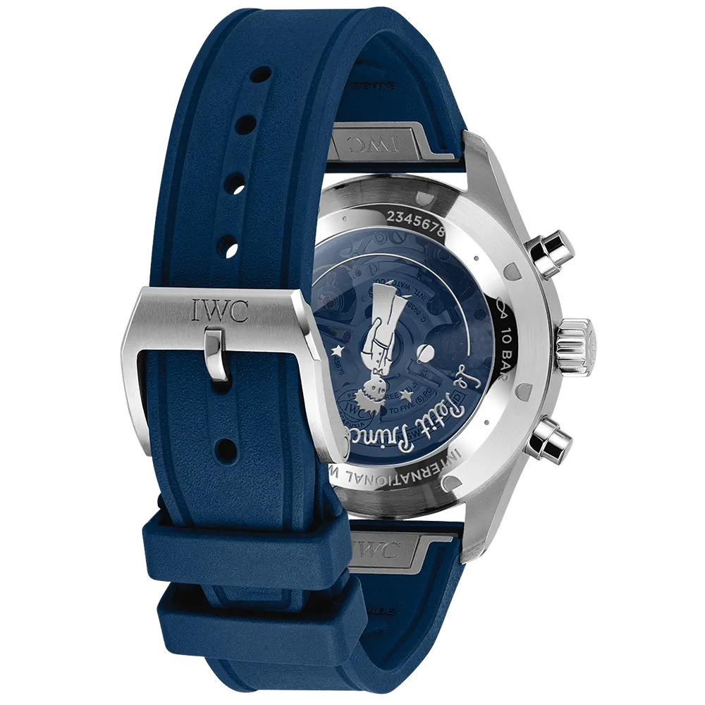 Pilot's Chronograph 43mm Le Petit Prince Automatic Rubber Strap Watch - Image 3